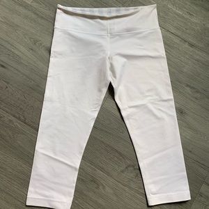Lululemon white wunder under crops